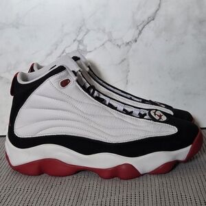 Nike Air Jordan Pro Strong White Black Red Mens Sneakers Shoes Size 10